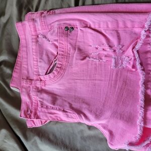 LEI Women's Pink Jean Shorts